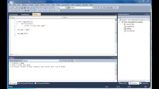 PTVS Debugging Exceptions with Python Tools for Visual Studio