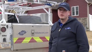 TDS connects Great Falls home to fiber service