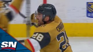 Golden Knights' William Carrier Sinks Sharks With Final-Minute Game-Winning Goal