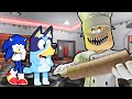 SONIC AND BLUEY VS ESCAPE PAPA PIZZA'S PIZZERIA IN ROBLOX