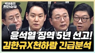 1/16(금) 윤석열 체포방해 징역 5년 선고(김한규) 19시간 필리버스터 해보니...(천하람) 이란 시위, 왜 진압됐나?(이희수)