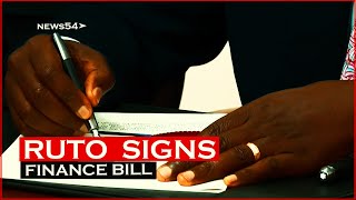 BREAKING NEWS ➤ President Ruto ascends the Finance Bill 2023 into Kenya law | News54.