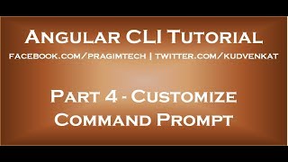 Customize Command Prompt