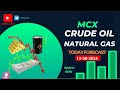 crudeoil and natural gas live update net move prediction mcx trading 12-08-2024