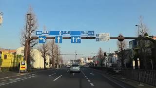 東八道路 [ #府中市 #小金井市 #調布市 #三鷹市 #東京23区 1080p 車載動画 2020ドライブ]：新府中街道交点～国道20号交点