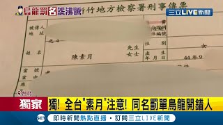 #三立獨家 台北素月拍謝啦！新竹攤販陳素月遭開單卻是台北同名同姓女子收到罰單 警方開單未複檢\