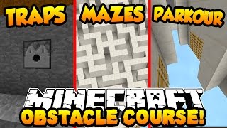 Minecraft OBSTACLE COURSE PARKOUR! (Traps, Mazes \u0026 More!) with PrestonPlayz