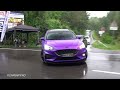 cars leaving ford rst treffen nürburgring 2024 5zyl sounds focus rs mk2 fiesta st150 mustang..