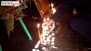 Candlelight vigil to honor killed solider Armen Hovhannisyan