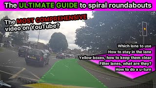 The ULTIMATE GUIDE to spiral (Gyratory) roundabouts | Tushmore multi-lane roundabout, Crawley.
