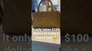 The real cost to make chanel is $100? #chanel #chanelbag #chanelpurses #luxurybags #chanelvintage