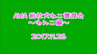 AWA総社犬ねこ譲渡会　～わんこ編～　2017.11.26