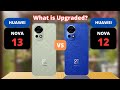 Huawei Nova 13 5G vs Huawei Nova 12 5G Comparison