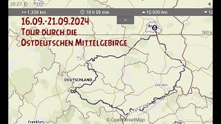 Rollertour durch die ostdeutschen Mittelgebirge vom 16.09.-21.09.2024 mit BMW c400GT