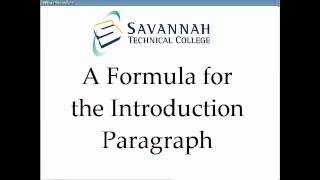 Introduction Paragraphs: A Simple Formula for Academic Essays