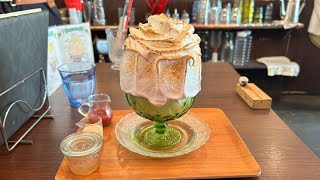 Cafe Lumiere's Flaming Shaved Ice | Tokyo Cafes