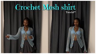 How to crochet a mesh shirt | Tutorial