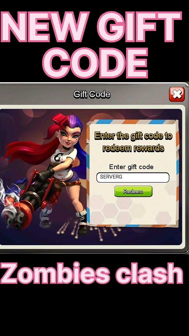 Zombies clash new gift codell 500 crystals free ll #coz1 #shorts #clashofzombies #newgiftcode #new