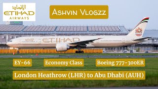 Etihad Airways Boeing 777-300ER from London Heathrow (LHR) 🇬🇧 to Abu Dhabi (AUH) 🇦🇪