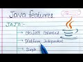 Features of Java (Hindi) | Learn Coding