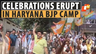 Haryana Election Results: BJP Workers Celebrate As Party Heading Towards Massive Victory