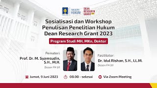 Sosialisasi dan Workshop DRG 2023 - Materi S2 dan S3