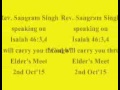 rev. sangram singh elder s meet 2nd oct 15