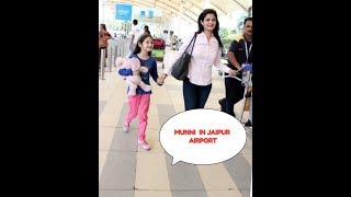 Harshaali Malhotra (Munni) Child Actress traveling Jaipur to Mumbai