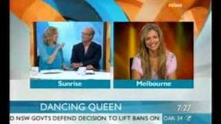 Bridie Carter - Sunrise Appearance - 28.11.2007