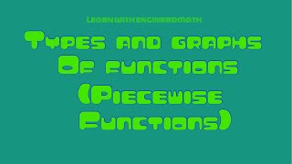 Graphs of Functions and Piecewise Defined  Functions (Tagalog/Filipino Math)