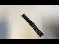 High Quality Solid Steel Brushed PVD Black Metal Replacement Watch Band 5112