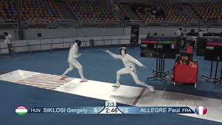 2022 113 T16 08 M E Individual Cairo EGY GP RED ALLEGRE FRA vs SIKLOSI HUN