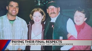 Final goodbyes and one last ride for east Texas Lieutenant who died of Colon Cancer