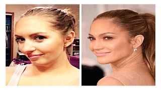 Jennifer Lopez Oscars 2015 Makeup Tutorial (Peach Eyes & Pastel Lips!) | Kate McKinney