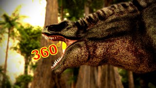 360 Degree Jurassic Dinosaur Park CGI Movie - "A T-Rex Named June" Google Cardboard VR