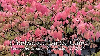 Charleswood United Church - Sunday, November 17, 2024