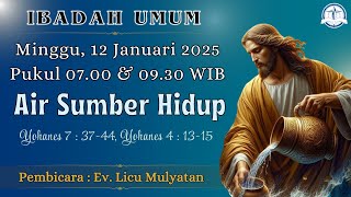 Live Kebaktian Umum GKA Immanuel Malang (Minggu, 12 Januari 2025)