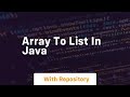 array to list in java