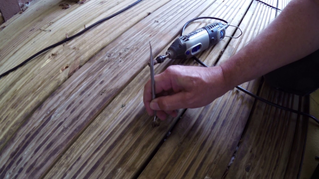 'What And How' - Decking Board And Screw Removal - YouTube