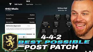 EA FC 25 POST PATCH THE BEST POSSIBLE 4-4-2 FORMATION to REACH ELITE DIVISION (META TACTICS & ROLES)