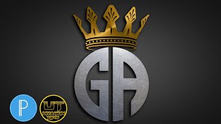Trending Crown Logo Design Tutorial in PixelLab | Crown G A Logo | Uragon Tips