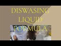 Dishwashing Soap Formula, Low Production Cost, Stable, Competitive Quality