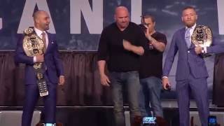UFC 205 On Sale Press Conference: Eddie Alvarez vs Conor McGregor Faceoff