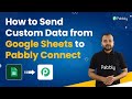 How to Send Custom Data from Google Sheets to Pabbly Connect