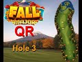 H3M Golf Clash Fall Major 2024 Hole 3 Master FTP QR Looks at Bump and Layup