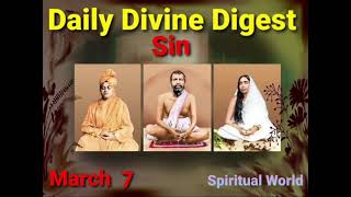 Daily Divine Digest - Sin (March 07)