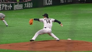 スロー映像)侍ジャパン 則本昂大 投球フォーム 2017.2.28