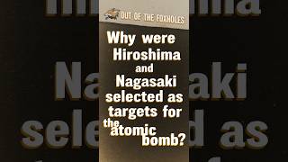 Why were Hiroshima and Nagasaki selected? - #OOTF #shorts