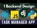 Part1 Backend Design I Task Manager App with Django (Python)  + React (JS)