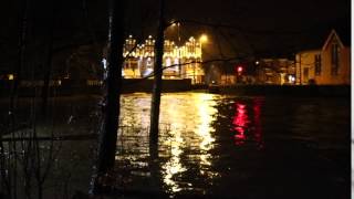 River Pont, Ponteland at 11.30pm, 5th Jan 2016